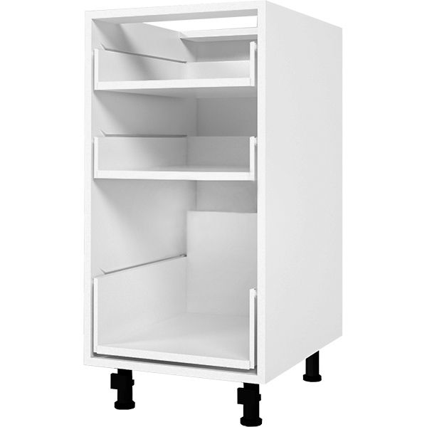 Тумба нижняя с метабоксом 400x820x522 мм белый