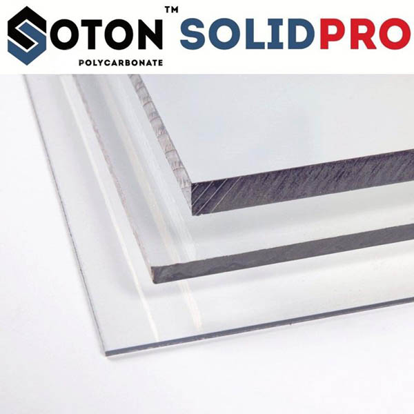 Поликарбонат монолитный SOTON Solid Pro 4 мм 2000х1025 мм прозрачный
