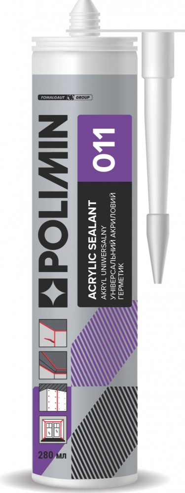 Герметик акриловий Polimin ACRYLIC SEALANT 011 280 мл