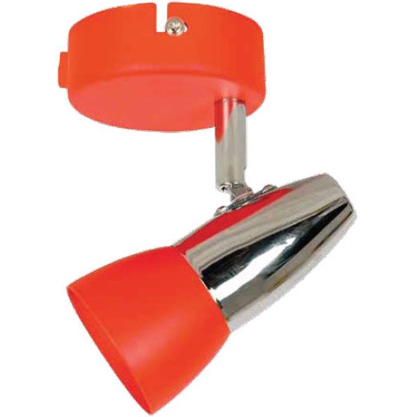 Спот Powerlight Disco 3014/1 оранжевый/хром