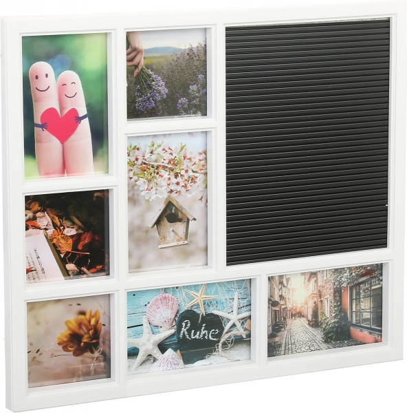 Коллаж АBC 7 фото 8 фото 10x10/10x15 см белый 