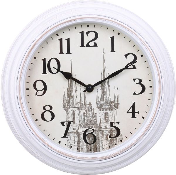 Годинник настінний Фортеця 30 см білий