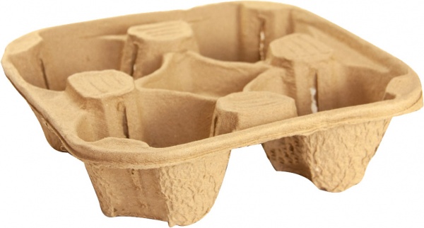 Тримач стаканів Petruzalek 4 секції бурий 100 шт./уп.