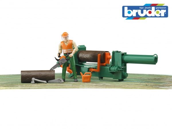 Іграшка Bruder Фігурка лісозаготівельника з аксесуарами 62650 