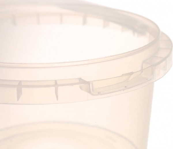 Відро Poliplast з пластиковою ручкою (харчовий пластик) 0,5 л прозорий 