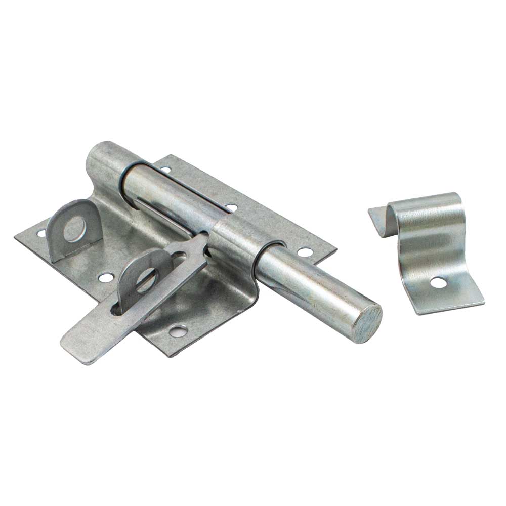 Шпінгалет під навісний замок накладний 120х85 мм 65505 цинк