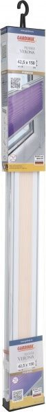Штора плисе Gardinia Verona 42,5x150 см натуральный крем 