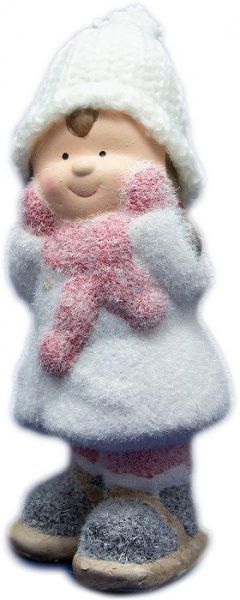 Декоративная новогодняя фигура Девочка 17,5 см 