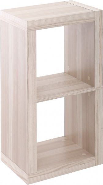 Стелаж двосторонній Inteo Кубус МІКС 1х2 438x792x290 мм клен 