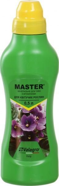 Добриво мінеральне Valagro Master для квітучих рослин 0,5 л