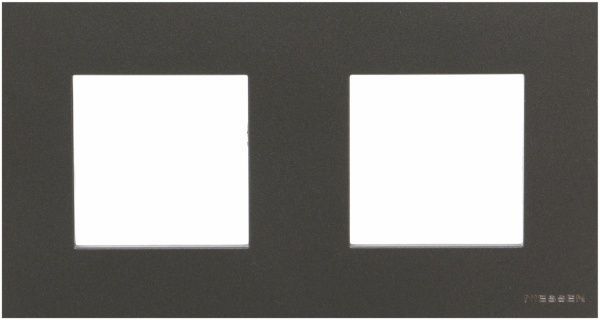Рамка двомісна ABB ZENIT універсальна антрацит N2272 AN