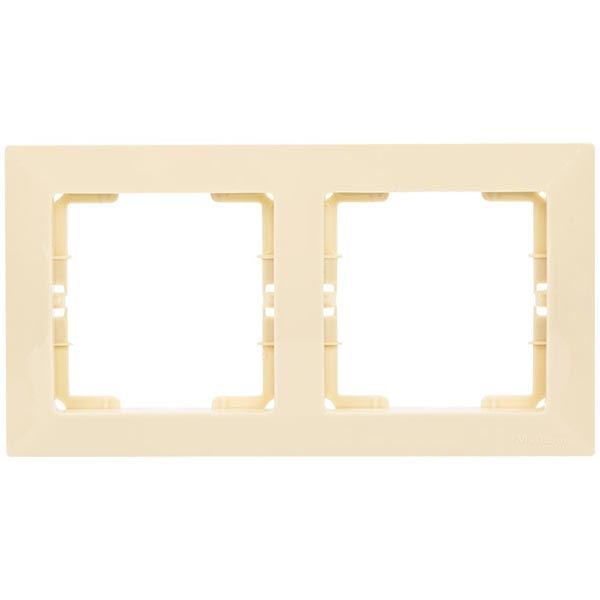 Рамка 2-на Mutlusan Candela горизонтальна крем