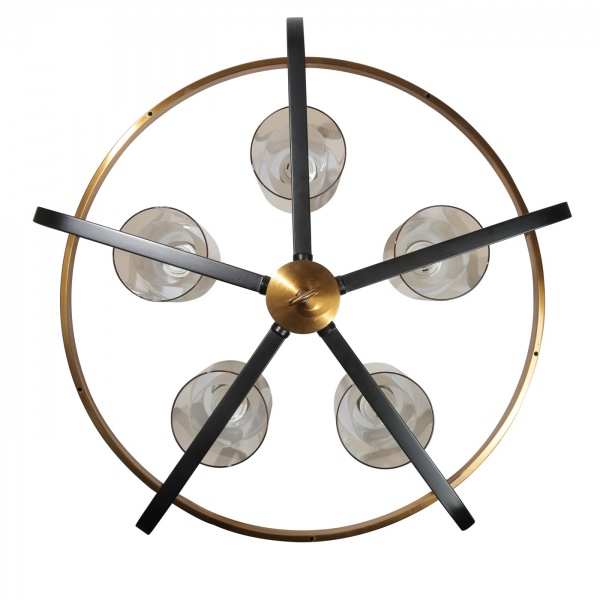 Люстра підвісна Светкомплект Miranda L 640-5 5xE27 чорний 