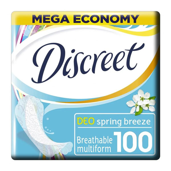 Прокладки Discreet ЩоденнІ прокладки Discreet Deo Spring Breeze 100 шт 100 шт.