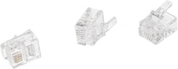 Штекер телефонный ЕМТ 6P4C 10 шт. 