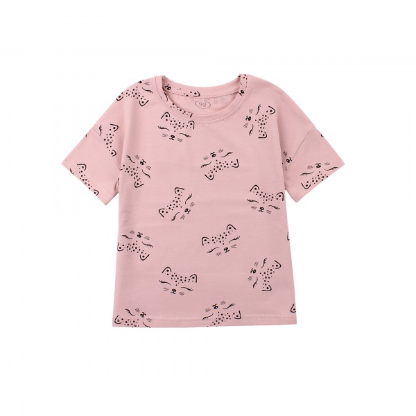 Футболка для дівчаток Фламінго 787-424 р.104 пудровий 