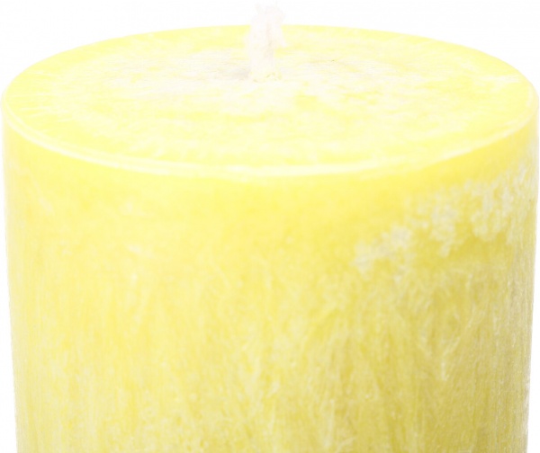 Свеча Цилиндр пальмовая желтая 6х26 см ТМ FAYNE