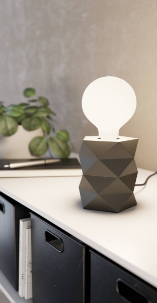 Настольная лампа декоративная Eglo 1x60 Вт E27 антрацит 98859 