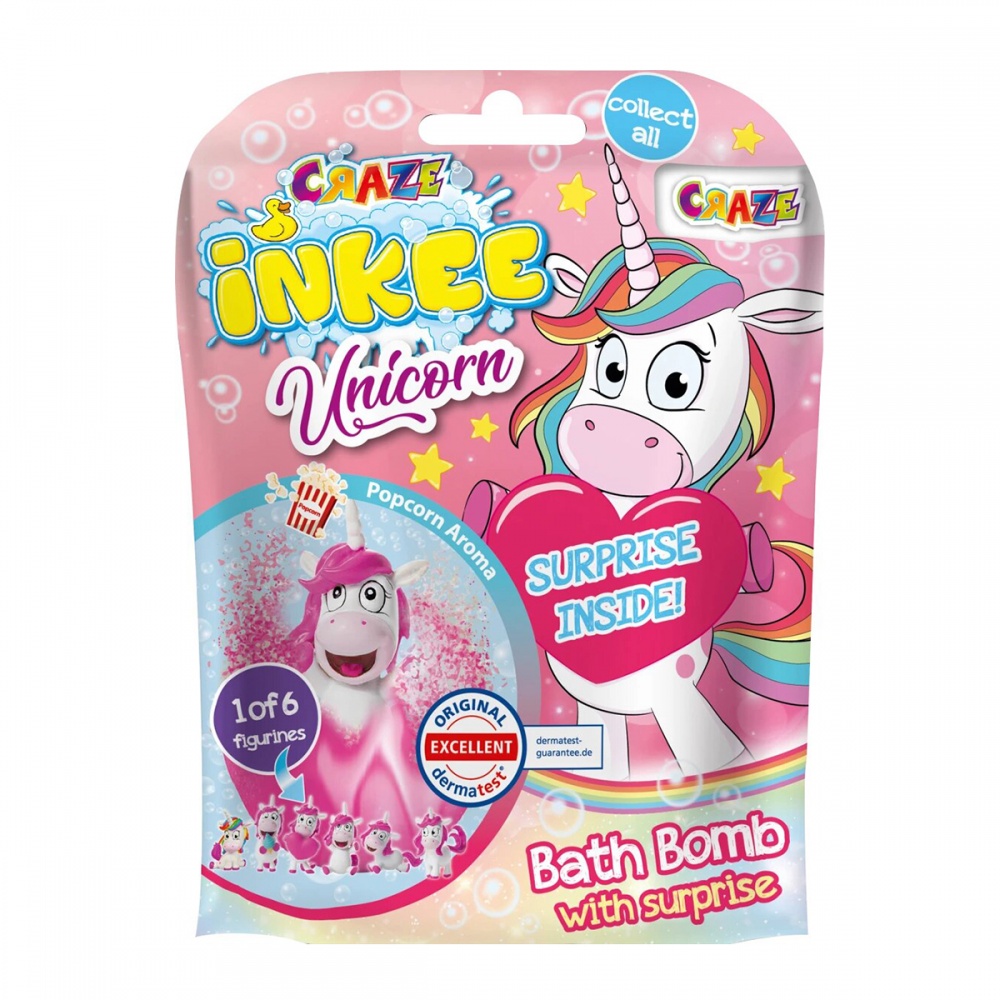 Бомбочка для ванны Inkee Милые Единорожки с игрушкой 100 г (18378)