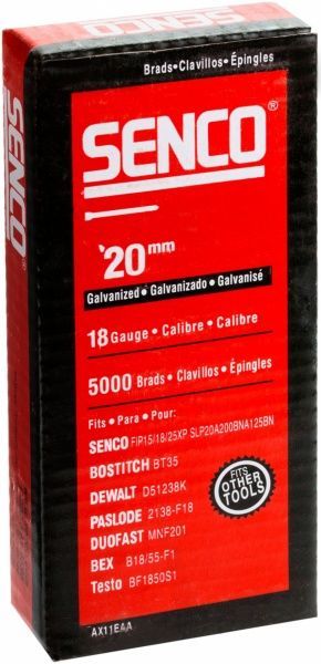 Гвозди для пневмостеплера Senco AX 20 мм 5000 шт.