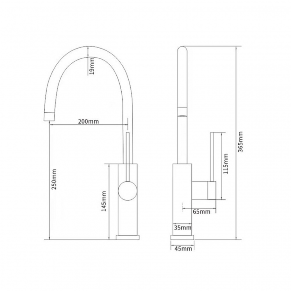 Змішувач для кухні FADO S.r.l Tara MIX01801C хром