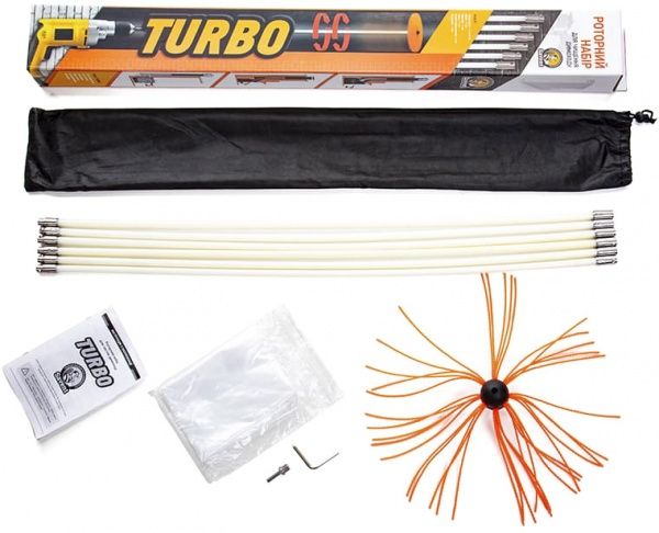 Набір роторний для чищення димоходів TURBO Savent 