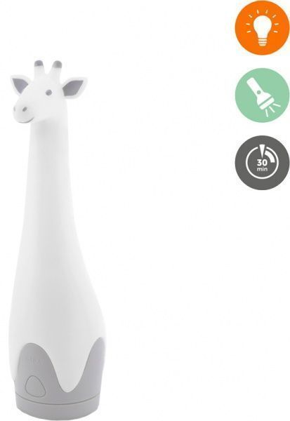 Нічник-ліхтарик Zazu Жираф Джина 2 в 1 сірий
