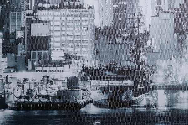 Репродукция Ночной город 60x150 см Styler 