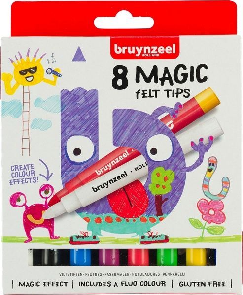Набір фломастерів дитячих MAGIC 20 кольорів товстий стрижень 60126008 Bruynzeel