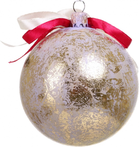 Шар новогодний Декупаж d 80 мм в ассортименте