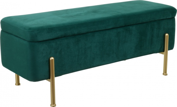 Сундук-пуф Marseille 110х42х42 см зеленый 