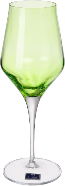 Набор бокалов для вина Contessa Colore Green 450 мл 6 шт. Vema 