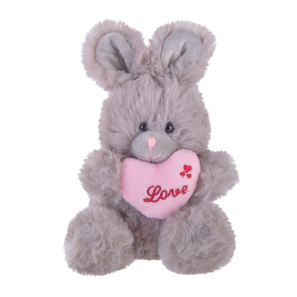 М'яка іграшка Shantou Зайчик із серцем в асортименті C30803