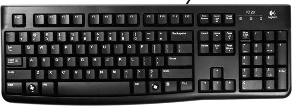 Клавиатура Logitech K120 OEM USB Ukr (920-002643) USB black