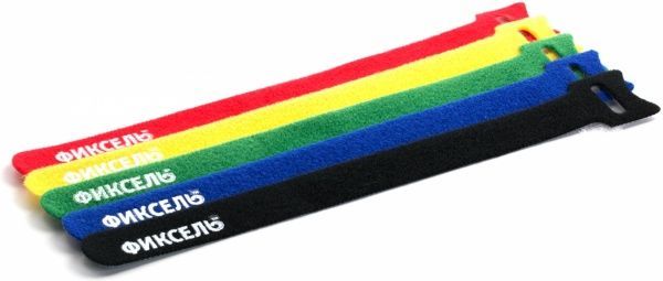 Лента фиксирующая Фиксель 200х16 мм 330016 разноцветная 5 шт. 