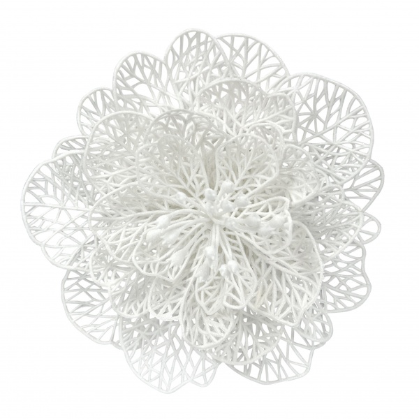 Елочная игрушка Квітка новорічна велика d 20 см 