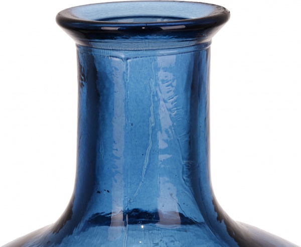 Ваза стеклянная голубая Meguino 46 см San Miguel