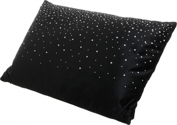 Подушка KM Dots 100% полиэстер 50x30 см черный 