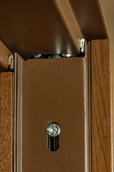 Дверь входная Булат Термо House-703 улица дуб бронзовый 2050x1200 мм левая