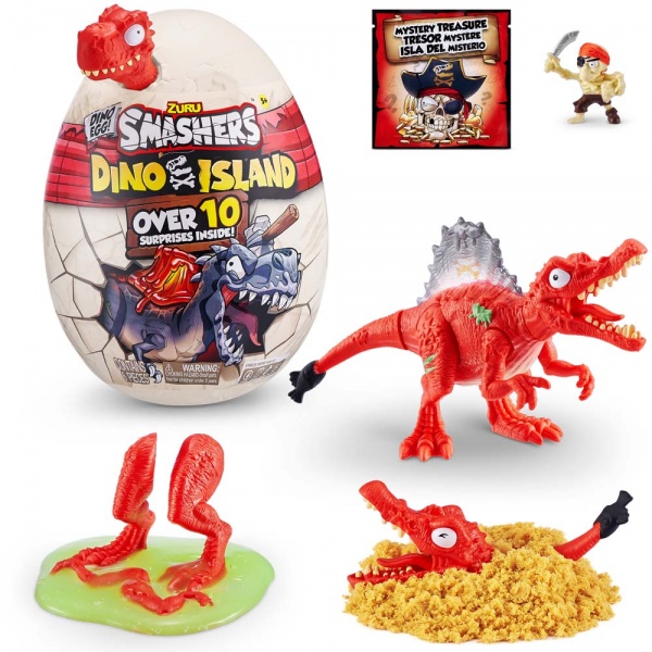 Игровой набор Smashers Dino Island Surprise Mini Egg RED Spinosaurus 7486B 