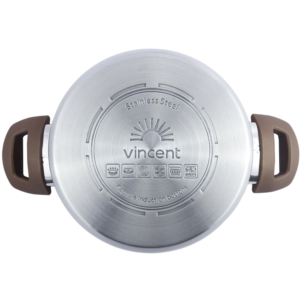 Кастрюля с крышкой Vincent 18 см 2,4 л VC-3186-18