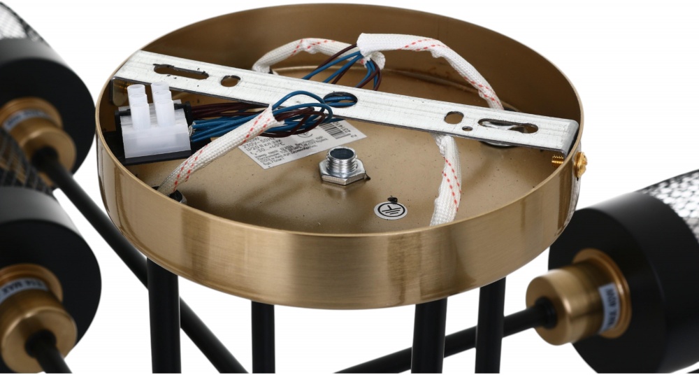 Люстра Sensio Ruan 8x40 Вт E14 черный с золотистым LS-74690/8B-E1440W