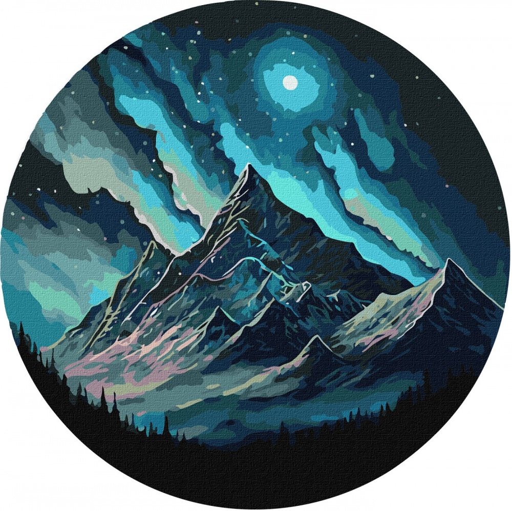 Картина по номерам Ночное сияние ©art_selena_ua Ideyka