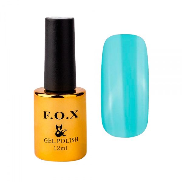 Гель-лак для нігтів F.O.X Gold Pigment бірюзовий 12 мл 