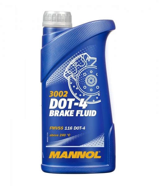 Тормозная жидкость Mannol 3002 DOT-4 0,455л (54034) 