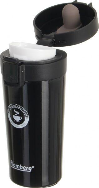Термочашка Enjoy coffee 350 мл чорна Flamberg
