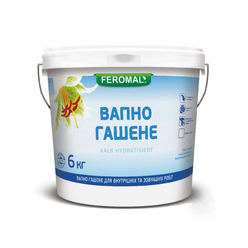 Известь гашеная Ферозит Feromal 6 кг