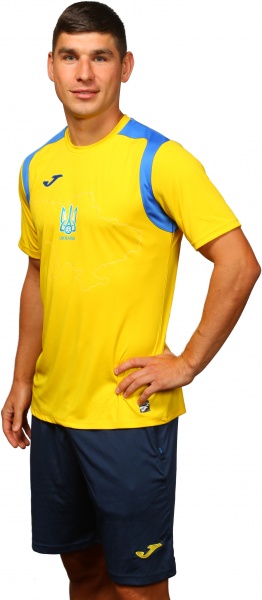 Футболка форми збірної України 2021 Joma Ukraine Official Replica T-shirt 101264.907 р.XS жовтий