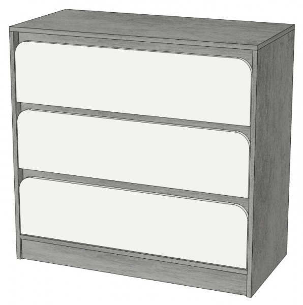 Комод Lion Арт-1 бетон/нимфея альба 