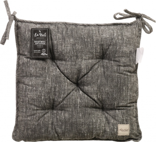 Подушка на стул PERLA Графит 40x40 см La Nuit